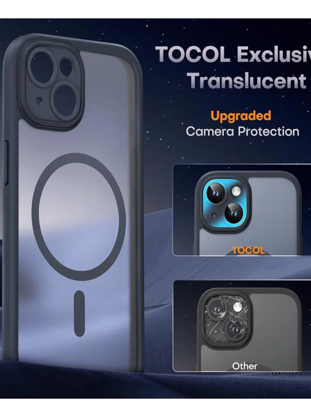 SEALED! iPhone 15 Plus Case + 2 Screen Protectors